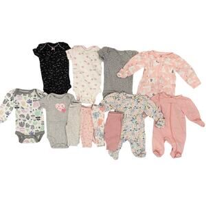 Lot of Girls One-Piece Outfits NB - Carter's Cloud Island (1482)